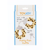 ToyJoy Furry Fun Wrist Cuffs Leopard - Adult Planet - Online Sex Toys Shop UK